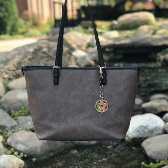 Bueno Handbags - Gray & Black Tote Bag